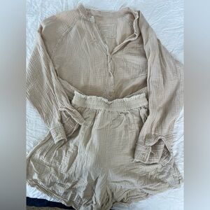 Aerie cream set, women’s S